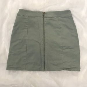 Forever 21 blue zip up skirt